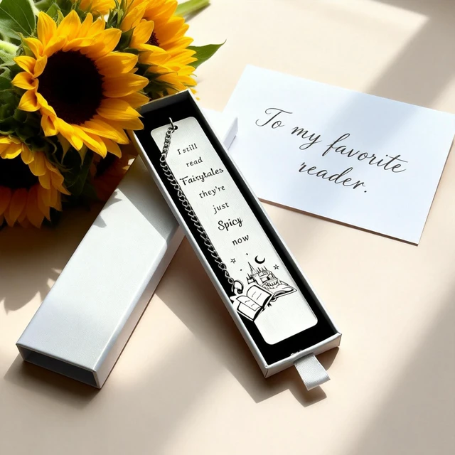 Alt view image 3 of 7 - LovizoL Funny Bookmark Gifts for Women Men, Bookish Birthday Gifts, I Still Read Fairytales They're Just Spicier Now, Book Mark for Best Friends Reader Funny Christmas Gifts Bookmarks for Women Men