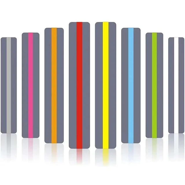 Alt view image 5 of 7 - 8 Pack Guided Reading Strips Bookmark, Colored Overlay Highlight Strips | Reading Focus & Visual Tracking, Help with Dyslexia for Kids & Students, Teacher Supply Assistant