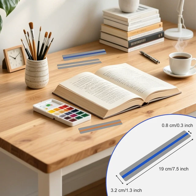 Alt view image 3 of 7 - 8 Pack Guided Reading Strips Bookmark, Colored Overlay Highlight Strips | Reading Focus & Visual Tracking, Help with Dyslexia for Kids & Students, Teacher Supply Assistant