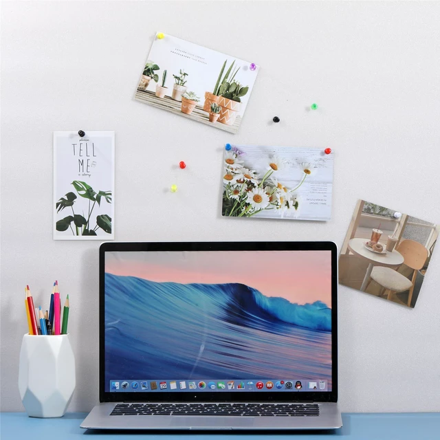 Alt view image 7 of 7 - Hudinsun 12 Colors 150 Pcs Push Pins, Standard Thumb Tacks Steel Point and Plastic Head, Push Pins for Bulletin Board, Cork Board and Wall