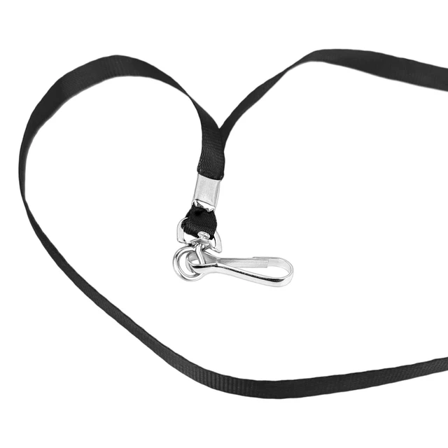 Alt view image 6 of 7 - BOHLJRUI 10 Pack Lanyards for ID Badges, Bulk Lanyards with Clip Swivel Hooks for Badge Holders (10, Black)