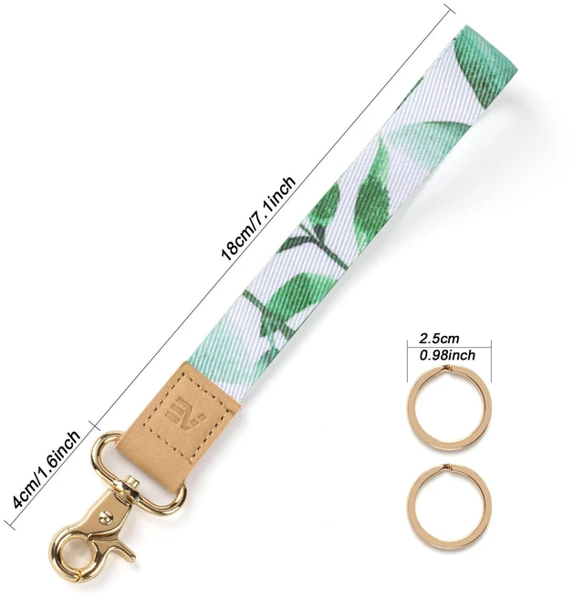 Alt view image 2 of 7 - EcoVision Keychain Lanyard for Keys, Wristlet Key Chain for Women, Key Holder Lanyards with 2 keyrings