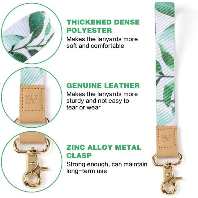 Alt view image 4 of 7 - EcoVision Keychain Lanyard for Keys, Wristlet Key Chain for Women, Key Holder Lanyards with 2 keyrings