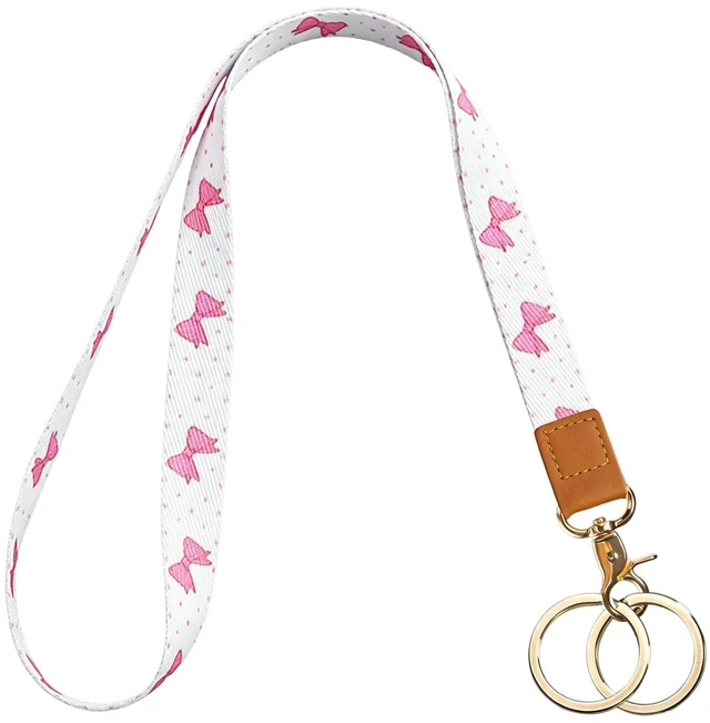 Main image of Jusen Lanyard for Keys,Long Neck Strap with Metal Hook for ID Badges,Cute Keychain Lanyard for Women