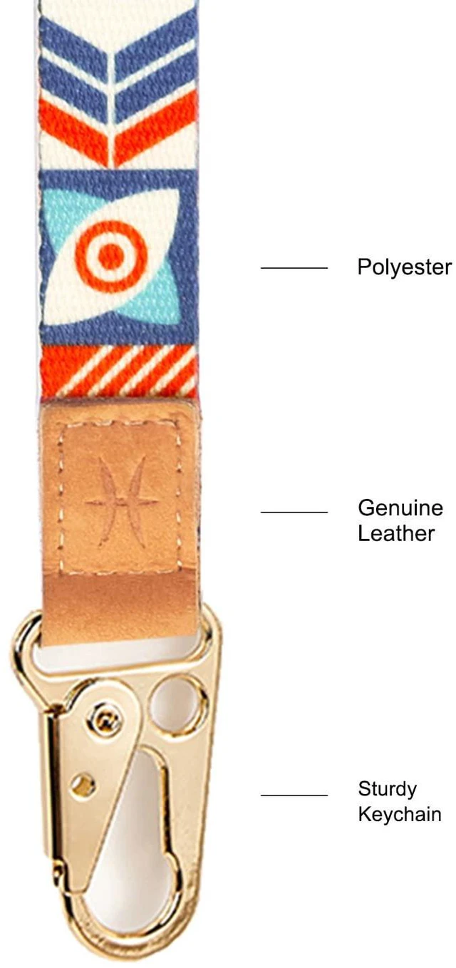Alt view image 2 of 3 - Wristlet Keychain, wrist lanyard for keys, Women's Keyrings,Wristlet Strap for Key, Hand Wrist Lanyard Key Chain (Desgin B)