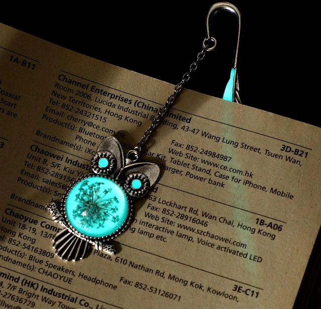 Alt view image 5 of 7 - Jeffdad Fantasy Luminous Bookmark Gifts for Women Girls, Cool Glow in The Dark Butterfly & Owl Bookmarks (Silver)
