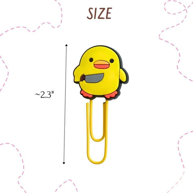 Alt view image 2 of 3 - 9PC Fun Paperclips Funny Paper Clips Binder Bookmarks Holder Cute Cool Cute Decorative Weird Kawaii Novelty Colorful Unique Office Supply Work Supplies for Adults Teachers Coworkers Accessories Gifts
