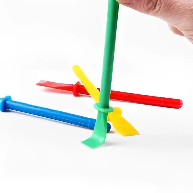 Alt view image 3 of 7 - 5Pcs Colored Plastic Smear Spreaders, Mini Glue Sticks, Easy Clean Glue Scrapers for Handmade DIY Art, Leather Craft, and Woodworking Projects