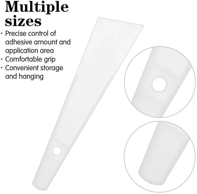 Alt view image 3 of 7 - Ymapinc 5Pcs Applicator Glue Spreaders, Woodwork DIY Craft Art Projects | Plastic Scraper Sticks for Wood Glue, Easy Clean Spreader for Leatherwork