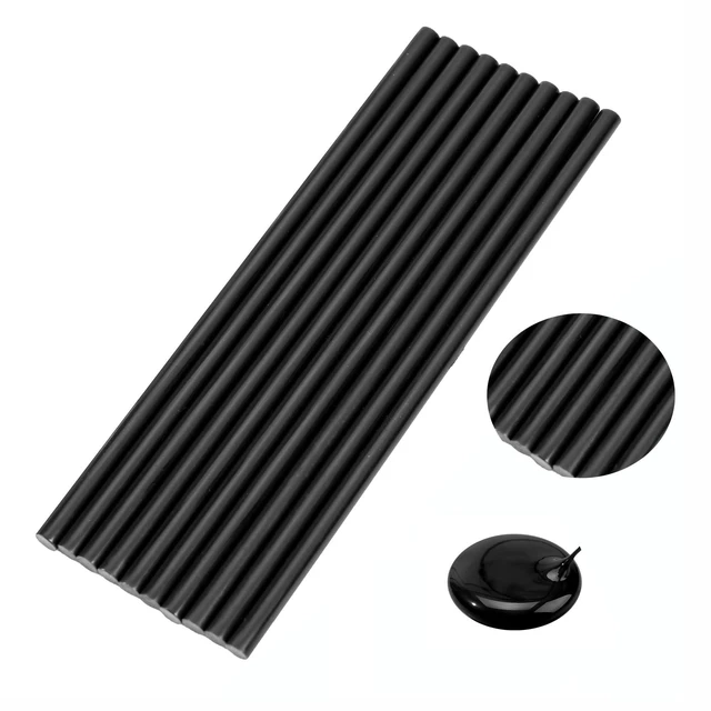 Alt view image 3 of 3 - WWYICHEN 10 Pieces Mini Hot Glue Gun Sticks 7mm x 200mm Hot Melt Glue Sticks for DIY Art Craft, Black