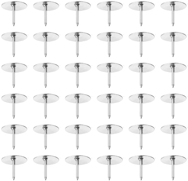 Main image of MUUZLL 500 Count Push Pins, Thumb Tack, Flat Push Pins, Silver Thumb Tacks, Standard Thumb Tacks Steel Point (Silver-500pc)