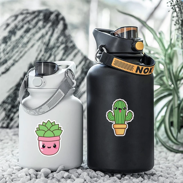 Alt view image 3 of 6 - QIPWM 50Pcs Cute Cactus Stickers, Plants Decorative Vinyl Laptop Kids Stickers Pack, Kids Classroom Prizes (Cactus)