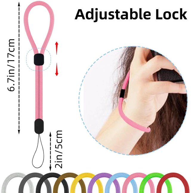 Alt view image 4 of 7 - 10Pcs Wrist Strap Lanyard,Adjustable Wrist Strap Phone Wrist Straps Nylon Lanyards for Keys Key Strap,Suitable for Electronic Devices Mobile Phones Cameras USB Flash Drives Wallets Badge(Colorful)