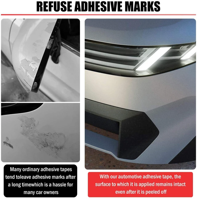 Alt view image 5 of 7 - Automotive Double Sided Tape,16.4Ft x 0.24" High Adhesive | Cuttable & Easy to Stick for Metal Surface,Strong for Car Badges/Decorations/Emblems,for Exterior & Interior Use