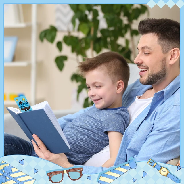 Alt view image 7 of 7 - Father's Day Color Your Own Bookmarks for Kids Party Goodie Fillers | 75Pcs Happy Father's Day DIY Coloring Bulk Blank Bookmark Classroom Art Craft Supplies for Student Father's Day Holiday