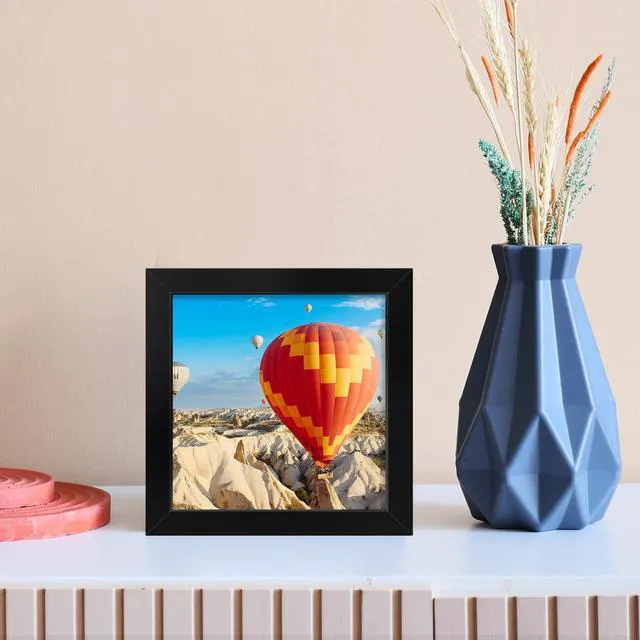 Alt view image 7 of 7 - Veleclo 3x3 Picture Frame, 3x3 Black Picture Frame with Shatter Resistant Plexiglass, Stable and Sturdy 3 x 3 Poster Frame, Handpicked Gift Collection, 1 Pack