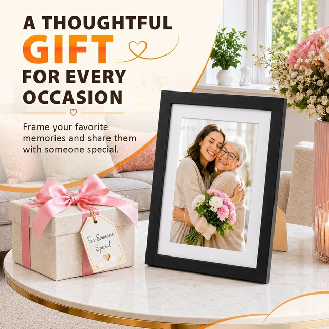 Alt view image 7 of 7 - FITIMOR 1 Pack Picture Frames, 4x6 Inch, Black Picture Frames, Wall Frame | Photo Frames for Wall, Wall Frames for Photos, Prints, Posters, Certificates, Home Office, Bedroom, Living Room Decoration