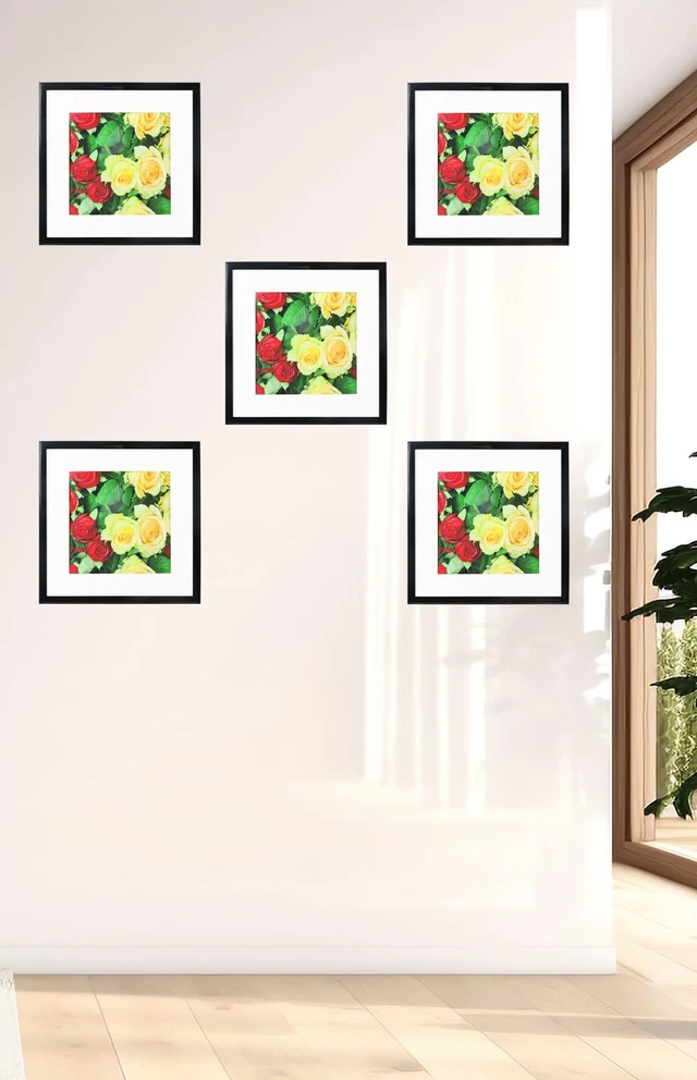 Alt view image 2 of 7 - Medog 8x8 Picture Frame, Wall Mounting Certificate Poster Frame, Black