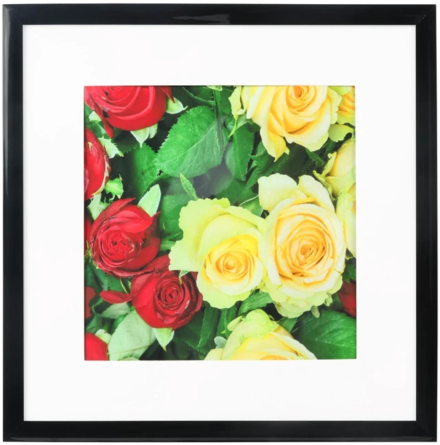 Alt view image 6 of 7 - Medog 8x8 Picture Frame, Wall Mounting Certificate Poster Frame, Black