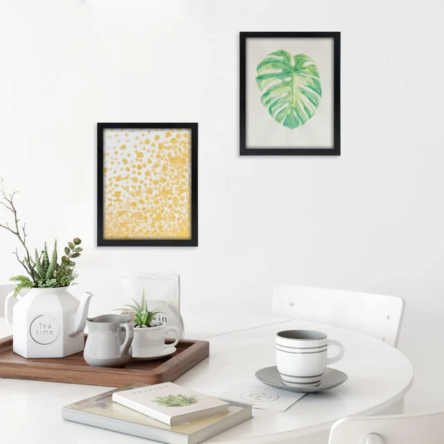 Alt view image 6 of 7 - HUKONHEP 3.5x5 Black Picture Frames, Photos Frame with Plexiglass, Wall Gallery Photo Frames, Horizontal and Vertical for Wall Mounting and Tabletop, Home Office Decoration