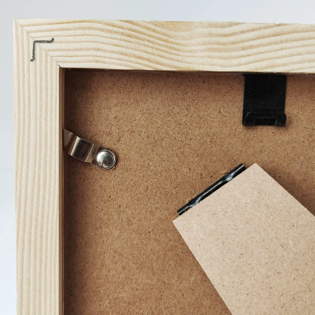 Alt view image 7 of 7 - YUUPIILY 5x5 Picture Frame With 4x4 Mat. Solid Wood. No Paint. DIY Color. | Shatterproof Plastic Panel(not Glass). Tabletop & Wall Mount Photo Frame