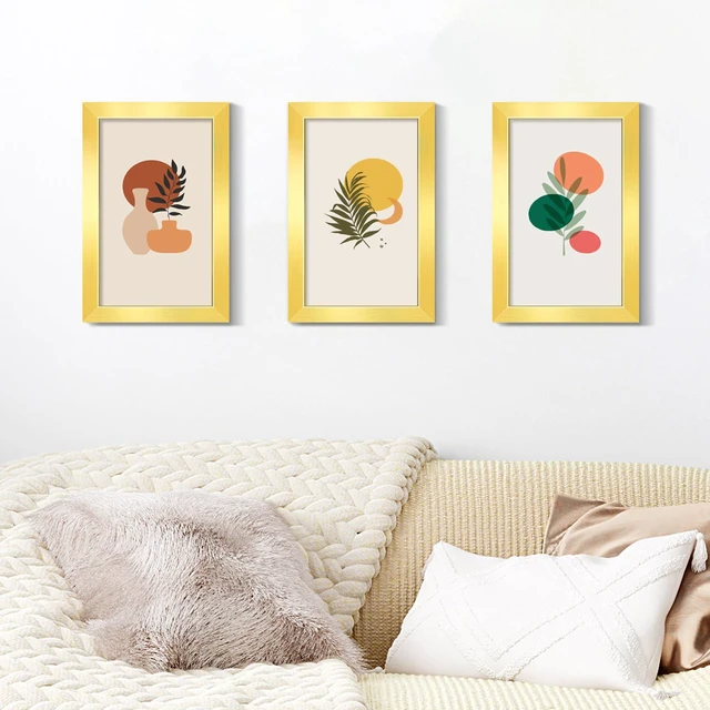 Alt view image 7 of 7 - LaVie Home 4x6 Picture Frame for Wall Display, 4x6 Gold Picture Frame with HD Plexiglas, 4 x 6 Matted Frame 1 Pack, Display Frame for Vertical or Horizontal, Classic Collection