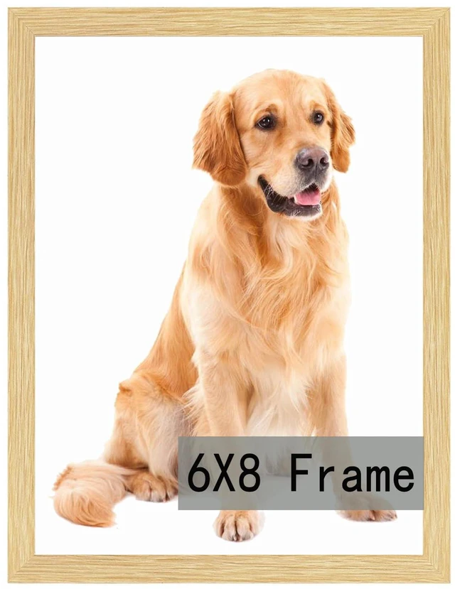 Main image of RUN HELIX 6x8 Picture Frame for Wall Hanging or Tabletop- Wall Mounting Horizontally or Vertically, 6 x 8 Wall Gallery Poster Photo Frame for 6 by 8Photos 8x6 FrameOak