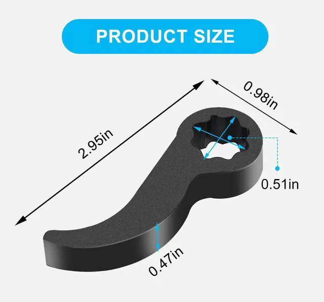 Alt view image 2 of 7 - 2PCS Pry Bar Wrench Adapter, Adjustable Bull Horn CV Axle Removal Tool | Ratchet Pry Bar Attachment for Automotive Half Shaft Removal, 8-Point, 1/2-Inch Drive, Small Force Yields High Torque