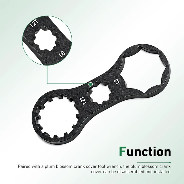 Alt view image 6 of 6 - 2 Pcs Durable Aluminium Alloy Bicycle Front Fork Wrench, Precise Fit Suspension Fork Cap Spanner, Compatible with XCM XCR XCT RST, Universal for Mountain Road Bikes (Black)