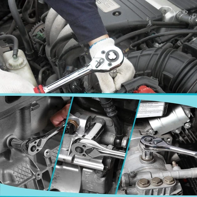 Alt view image 6 of 6 - Utoolmart 1/4" Drive 8mm Socket, Shallow, 6-Point, Metric, 4pcs | Cr-V, For General Repairs