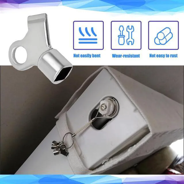 Alt view image 5 of 7 - 6PCS Radiator Bleeding Air Valve Key, Radiator Bleeder Valve, Radiator Plumbing Tool Valve Loose Key, Universal Car Accessories for Home Radiator Hot Water Flush Plumbing Tool Replacement (6PCS)