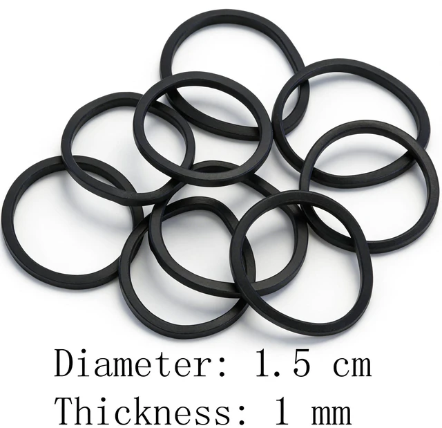 Alt view image 3 of 5 - black Elastic Hair BandsBEBEEPOO 500pcs Mini Rubber Bands with a box Soft Elastic Bands for Kid Hair Braids Hair