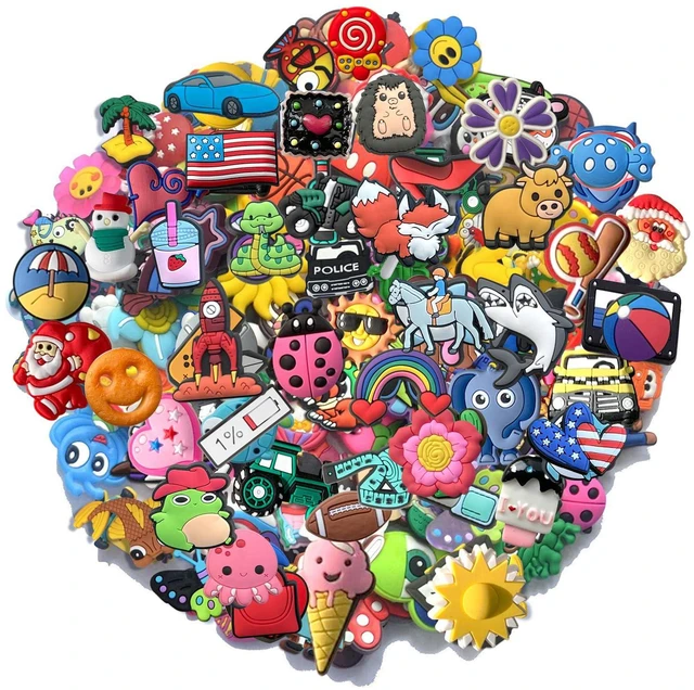 Main image of YAZO 30Pcs Random DIY Shoe Charms for Decoration Party Favors