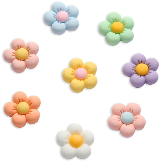 Main image of Lnimpha Shoe Charms for Girls, Cute Flower Accessories for Clog Sandals, Decoration for Women, DIY Party Favor Pink