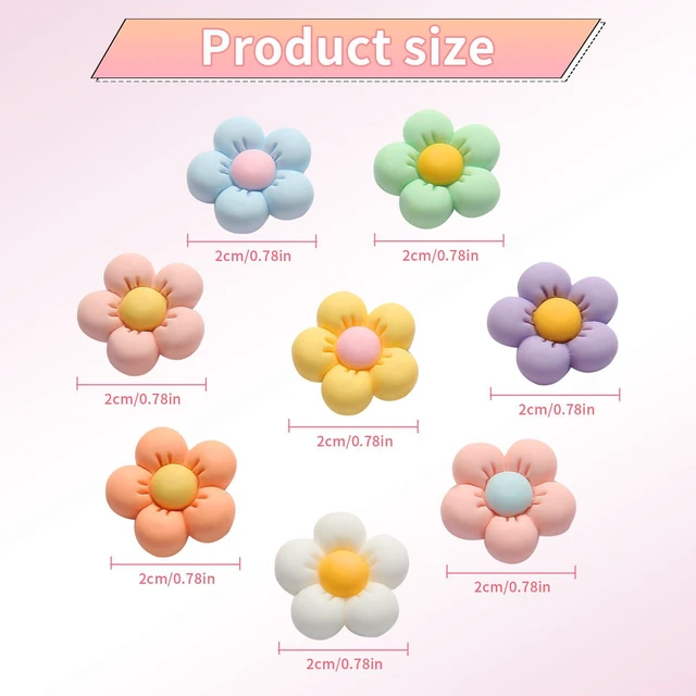 Alt view image 6 of 7 - Lnimpha Shoe Charms for Girls, Cute Flower Accessories for Clog Sandals, Decoration for Women, DIY Party Favor Pink