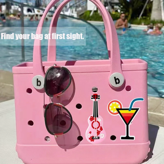 Alt view image 2 of 6 - A&H Zier Bag Accessories Silicone Charm for Bogg Bag Fade-Resistant 0.5cm Thick Compatible With Most Bogg Bag (Guitar)