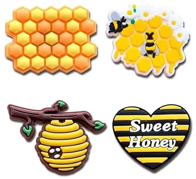 Alt view image 3 of 6 - BOWNDY Bee Shoes Decoration Charms fits for Clog Sandals,Bee Shoe Decorations Gift for Boys Girls Kids Teens Men and Women Adults