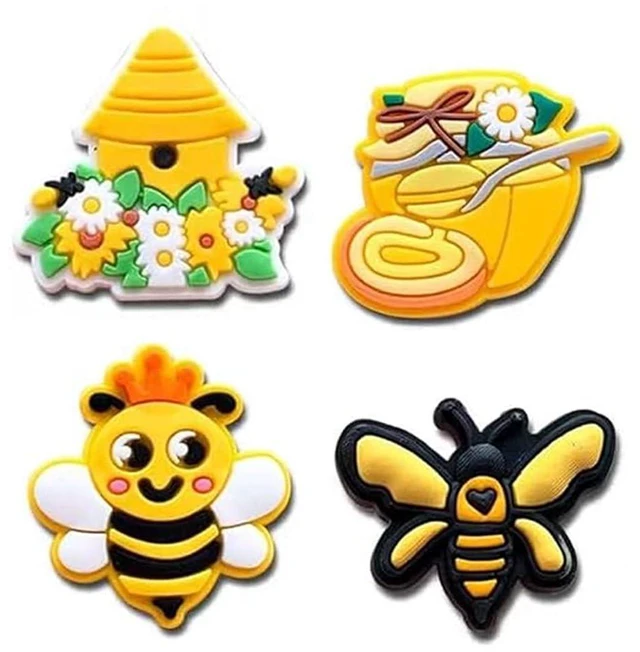 Alt view image 6 of 6 - BOWNDY Bee Shoes Decoration Charms fits for Clog Sandals,Bee Shoe Decorations Gift for Boys Girls Kids Teens Men and Women Adults