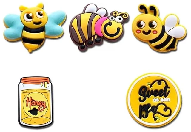 Alt view image 5 of 6 - BOWNDY Bee Shoes Decoration Charms fits for Clog Sandals,Bee Shoe Decorations Gift for Boys Girls Kids Teens Men and Women Adults