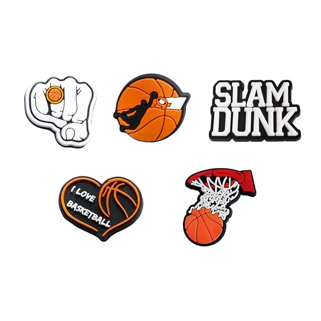 Alt view image 4 of 6 - BOWNDY Basketball Shoe Charms for Clog Shoe Decoration,Sports Ball Basketball Soccer Football Softball Volleyball Charms