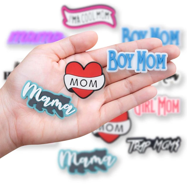 Alt view image 2 of 7 - Galiking Mom Shoe Charms Mother 12PCS Grandma Shoes Charms Mommy PVC Mama Cute Clog Pins Mummy Accessories Party Favors Birthday Gifts Holidays Decoration for Boys Women Girls