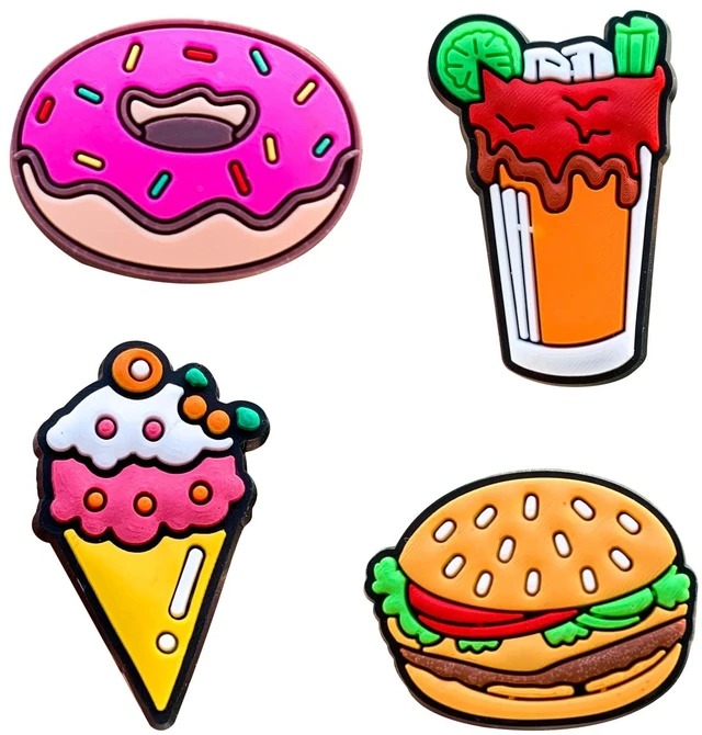 Alt view image 3 of 6 - Chionwen 30,50,100Pcs Random Shoe Charms for Clog Decoration, Cute Cartoon Charms Accessories for Gift (30)