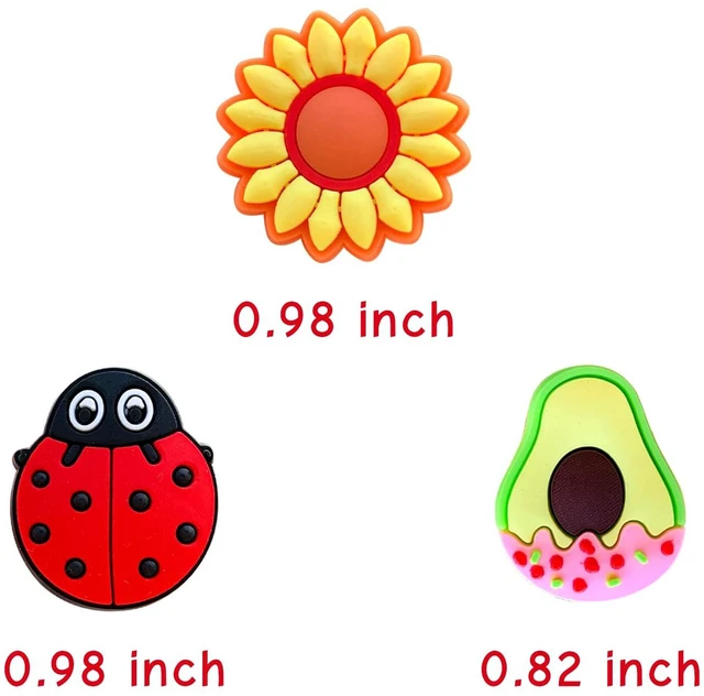 Alt view image 4 of 6 - Chionwen 30,50,100Pcs Random Shoe Charms for Clog Decoration, Cute Cartoon Charms Accessories for Gift (30)