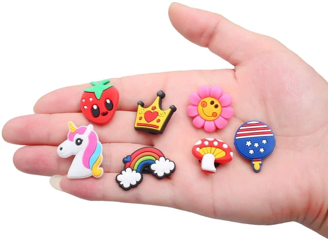 Alt view image 2 of 7 - TANSWEET 30,50,100,125 pcs PVC Random Different Shape Shoe Charms for Shoe Decoration