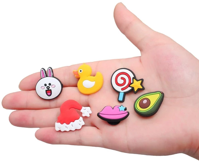Alt view image 3 of 7 - TANSWEET 30,50,100,125 pcs PVC Random Different Shape Shoe Charms for Shoe Decoration