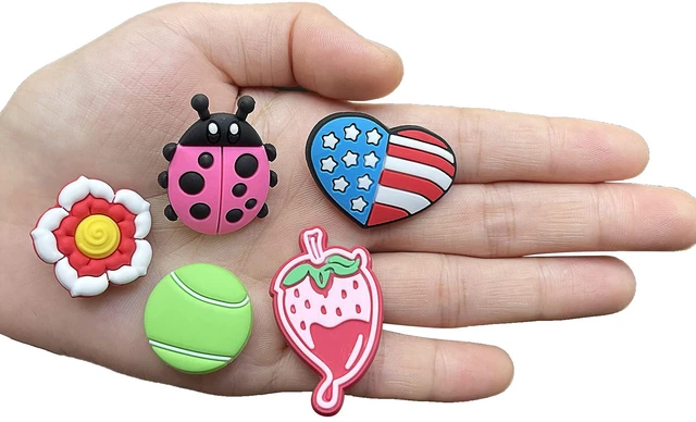 Alt view image 2 of 5 - diasstro Lot of 30,50,100 pcs Random PVC Different Shoe Charms for Shoe Decoration