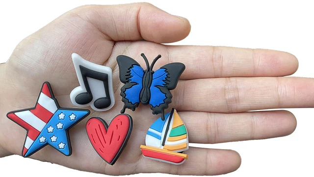 Alt view image 3 of 5 - diasstro Lot of 30,50,100 pcs Random PVC Different Shoe Charms for Shoe Decoration
