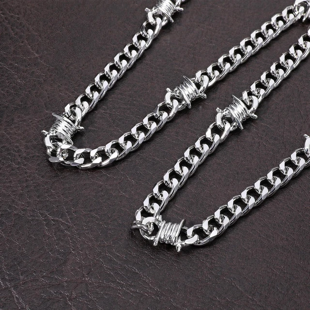 Alt view image 4 of 7 - Hpmjz Punk Wallet Chain 25 inch Hip Hop Pants Chain for Men | Silver Round Clasp Belt, Heavy Duty Metal Keychain, Goth Clothing Accessories for Wallet Jeans Pants Belt Keys Halloween