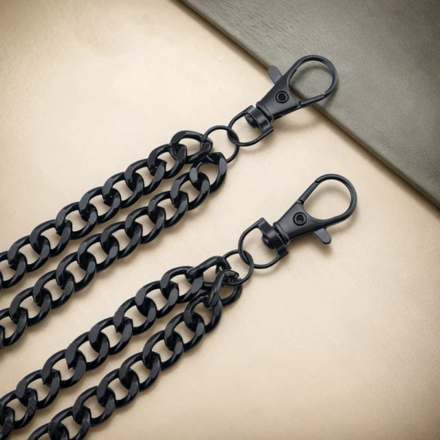 Alt view image 4 of 7 - Punk Trousers Chain Wallet Chains For Men Jean Chain Hip Hop Pants Chain | Hip Hop Pocket link Bag link Replacement Purse Accessories Purse Strap Handbag Charm Accessories Belt links For Pants