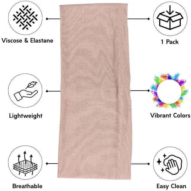 Alt view image 6 of 6 - Prien Women Cotton Hijab Cap, Stretchy Head Cover, Pre-Sewn Inner Muslim Scarf Undercap, Non Slip Headband for Daily Wear (Deep Mink)
